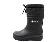 Aigle winter rubber boots Woody Warm noir